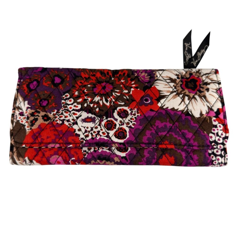 Vera Bradley Trifold Clutch Wallet in Rosewood
